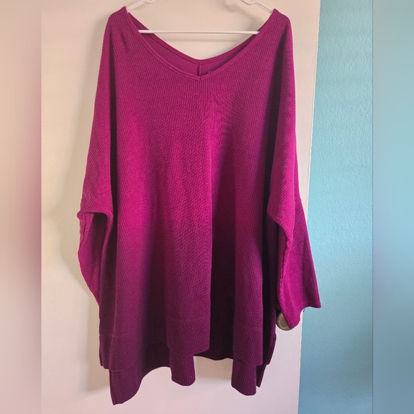 Catherines Sweaters - Catherines Magenta Ombre Sweater Size 3X